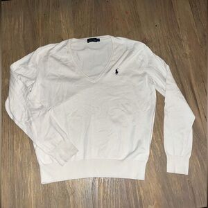 Polo Ralph Lauren Women's Cream Jumper size L